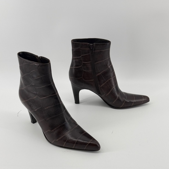 Via Spiga Shoes - Via Spiga Leather Boots in Brown 7.5M S3